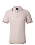 Positano Knit Polo - Tan