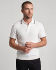 Positano Knit Polo - White