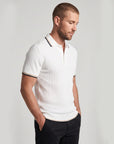 Positano Knit Polo - White