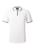 Soft Touch Performace Zip-Up Polo - White