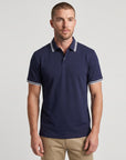 Soft Touch Performace 3 Buttons Polo - Navy
