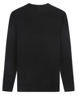 Cashmere Feel Crewneck Sweater (Black)