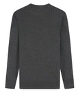 Cashmere Feel Crewneck Sweater(Charcoal)