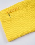 Men's Slim Fit Waffle Performance Stretch Solid Sport Coat Yellow