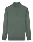 Cashmere Feel 1/4 Zip Sweater (Hunter)