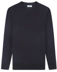 Cashmere Feel Crewneck Sweater (Navy)