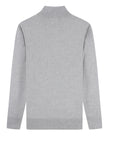 Cashmere Feel 1/4 Zip Sweater(Sliver)