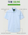 Short Sleeve Core Solid - Light Blue