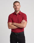 Short Sleeve Core Solid - Burgundy
