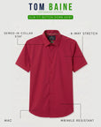 Short Sleeve Core Solid - Burgundy