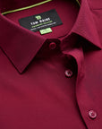 Short Sleeve Core Solid - Burgundy