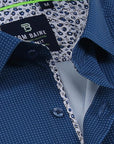 Short Sleeve Core Geo - Blue Grid