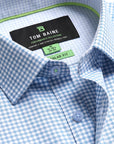 UN-Solid Stretch - Gingham Blue