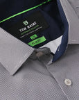 Mini Plaid Dress Shirt - Pin Check Black