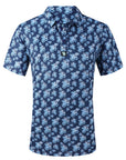 Men's Performance 4-Way Stretch Golf Polo Navy