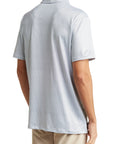 Geo Slim Fit Performance Polo White