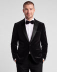Classic Dinner Jacket + Bowtie - Black