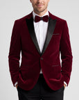 Tom Baine Classic Dinner Jacket + Bowtie - Burgundy