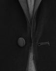 Classic Dinner Jacket + Bowtie - Black