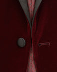Tom Baine Classic Dinner Jacket + Bowtie - Burgundy