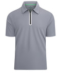 Half Zip Performance Polos (GREY)