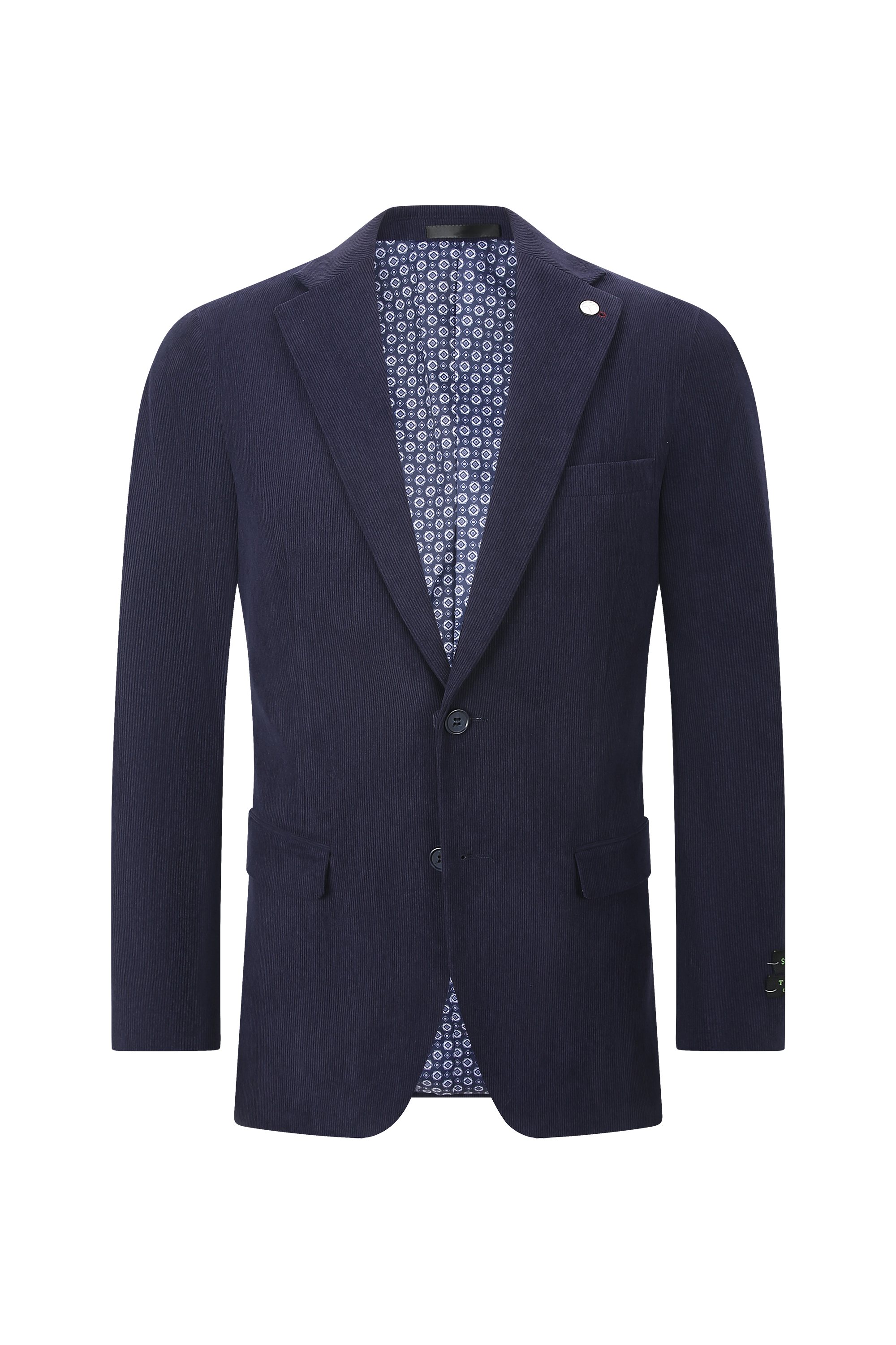 Tom Baine Corduroy Flat Pocket Sport Coat (Brown)