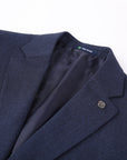 Men's Slim Fit Cotton Performance Stretch Knit Sport Coat Navy 257