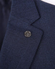Men's Slim Fit Cotton Performance Stretch Knit Sport Coat Navy 257