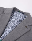 Men's Slim Fit Cotton Performance Stretch Solid Sport Coat Silver