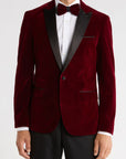 Tom Baine Classic Dinner Jacket + Bowtie ( Burgundy)