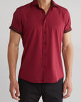 Short Sleeve Trail Versa - Burgundy