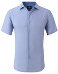 Tom Baine Micro Performance Short Sleeve Shirt - Blue